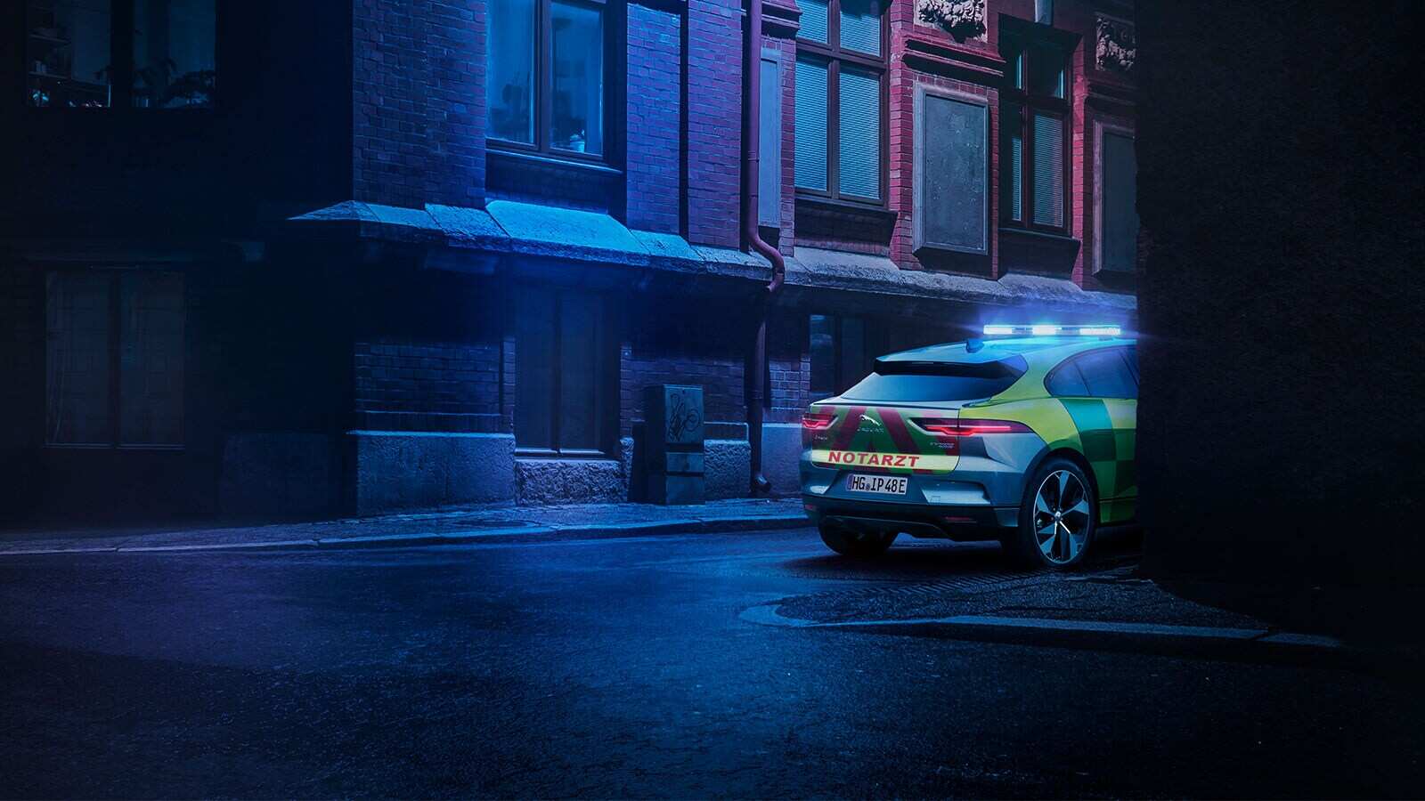 Jaguar police vehicle