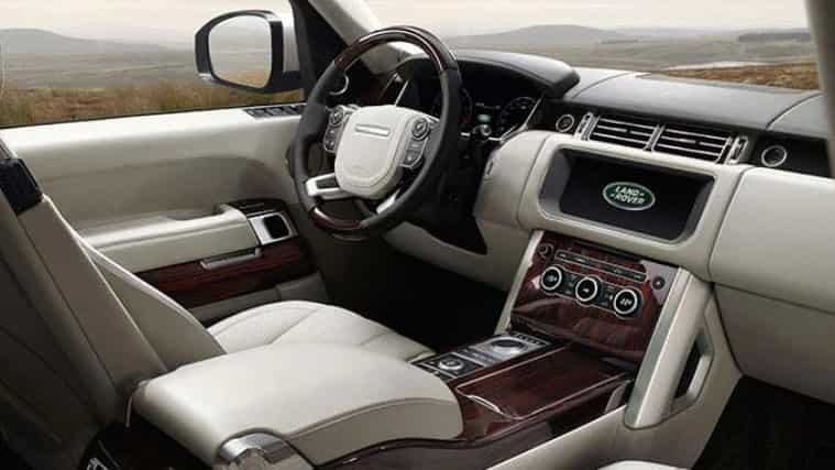 Interior of Range Rover 